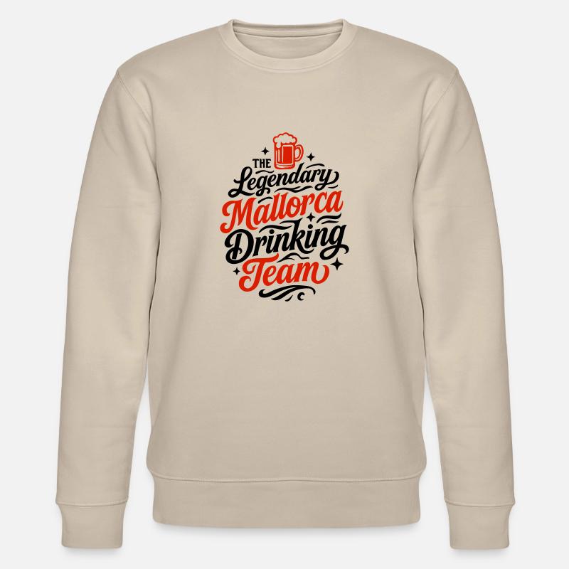 Mallorca Drinking Team - Stanley/Stella Unisex Bio-Sweatshirt CHANGER  - Beige