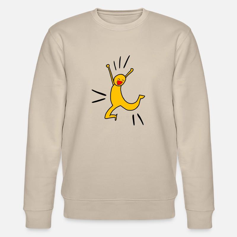 Yellow joy O - Stanley/Stella Unisex Bio-Sweatshirt CHANGER  - Beige