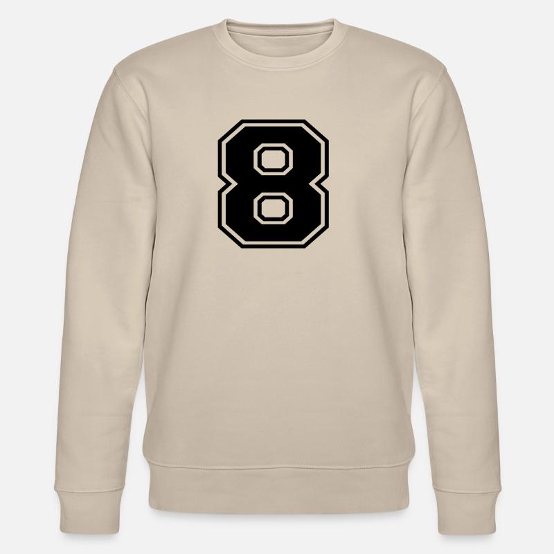 Nummer 8 - Stanley/Stella Unisex Bio-Sweatshirt CHANGER  - Beige