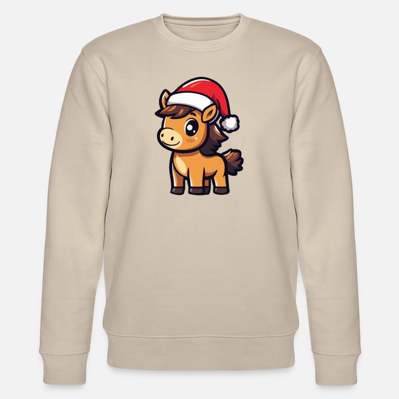Cheval Noël - Sweat bio CHANGER Stanley/Stella Unisexe - beige