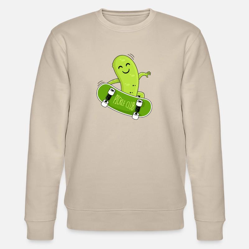 Ogórek i deskorolka - Ekologiczna bluza unisex Stanley/Stella CHANGER  - beżowy