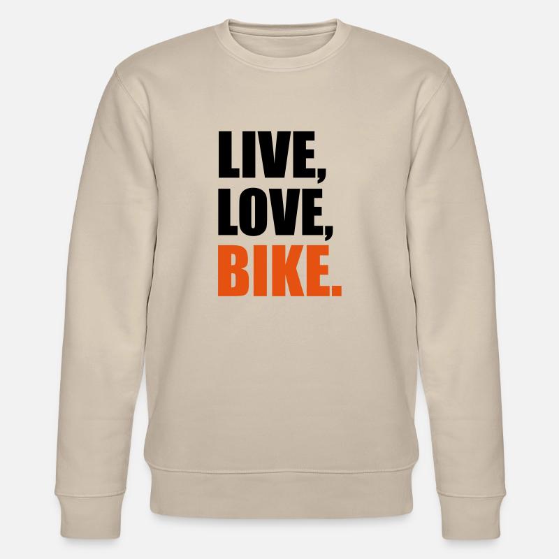 Fahrrad - Stanley/Stella Unisex Bio-Sweatshirt CHANGER  - Beige