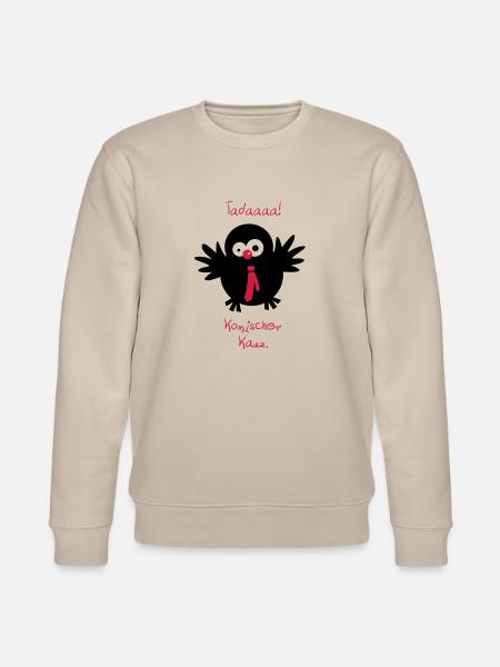An owl / / Strangely codger. - Stanley/Stella CHANGER Unisex Organic Sweatshirt - beige