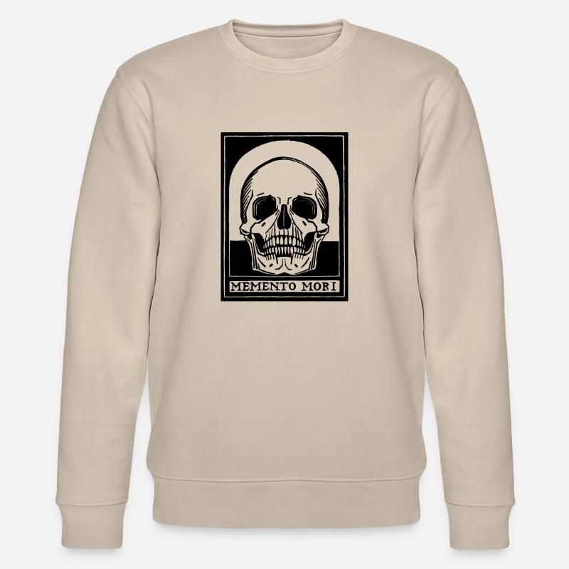 Memento Mori (schwarze Version) - Stanley/Stella Unisex Bio-Sweatshirt CHANGER  - Beige