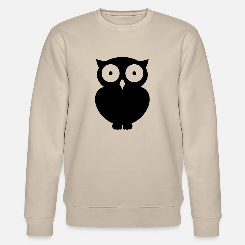 Eule Owl - Stanley/Stella Unisex Bio-Sweatshirt CHANGER  - Beige