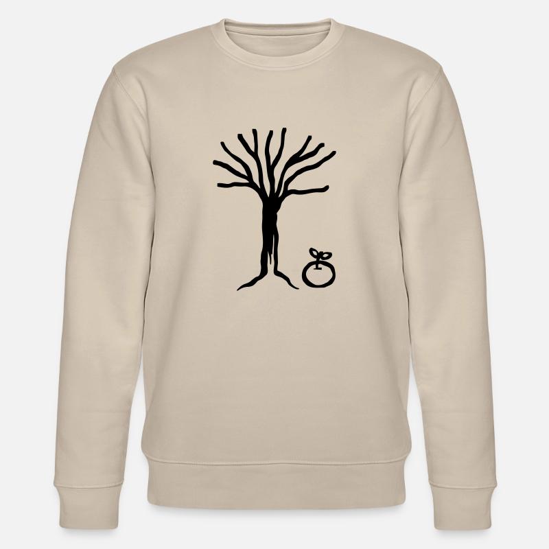Baum Apfel - Stanley/Stella Unisex Bio-Sweatshirt CHANGER  - Beige