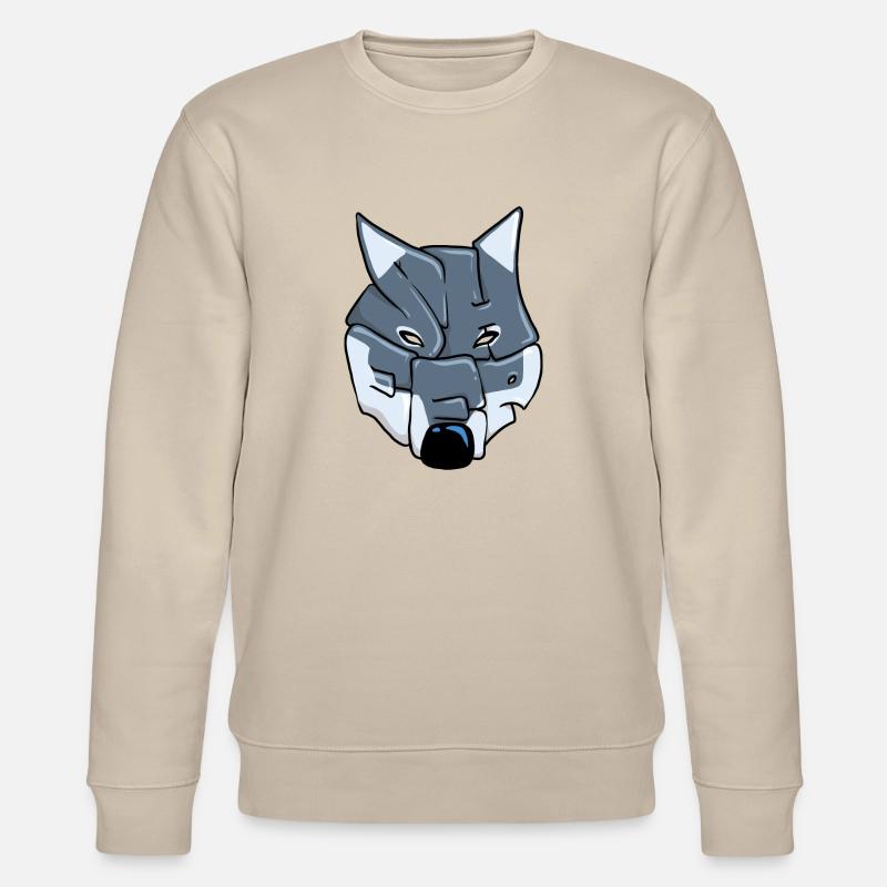 Wolf Graffiti - Stanley/Stella CHANGER Unisex Organic Sweatshirt - beige