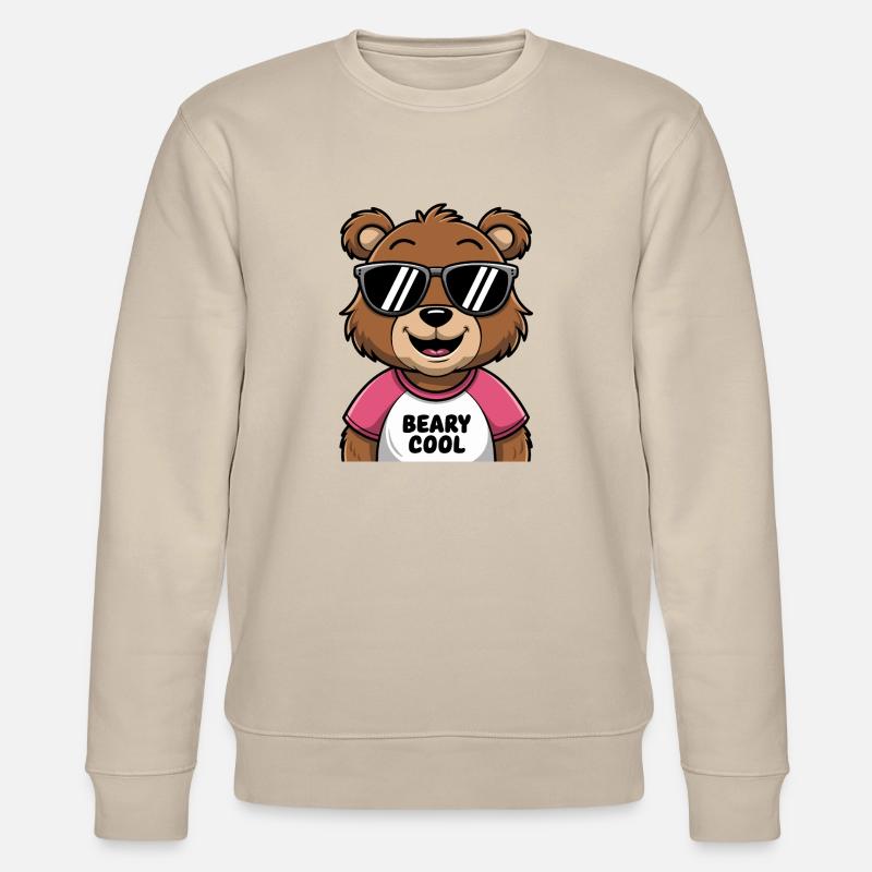 Beary Cool Vibes - Stanley/Stella Unisex Bio-Sweatshirt CHANGER  - Beige