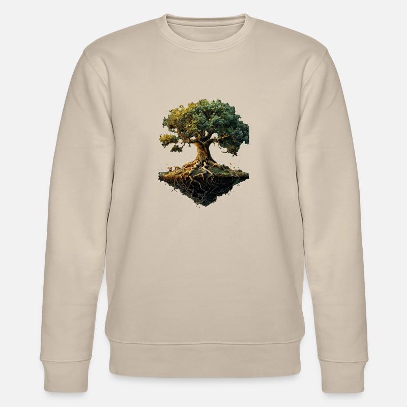 Magisches Baum - Stanley/Stella Unisex Bio-Sweatshirt CHANGER - Beige