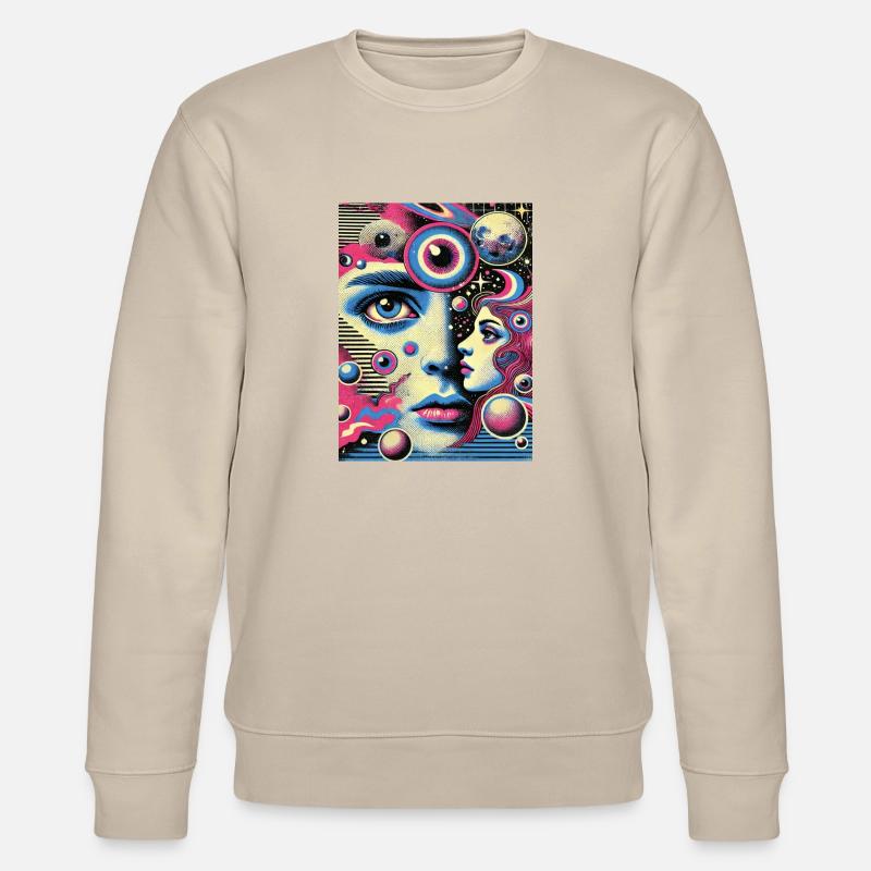 Vision Cosmique - Vue à l’infini - Sweat bio CHANGER Stanley/Stella Unisexe - beige