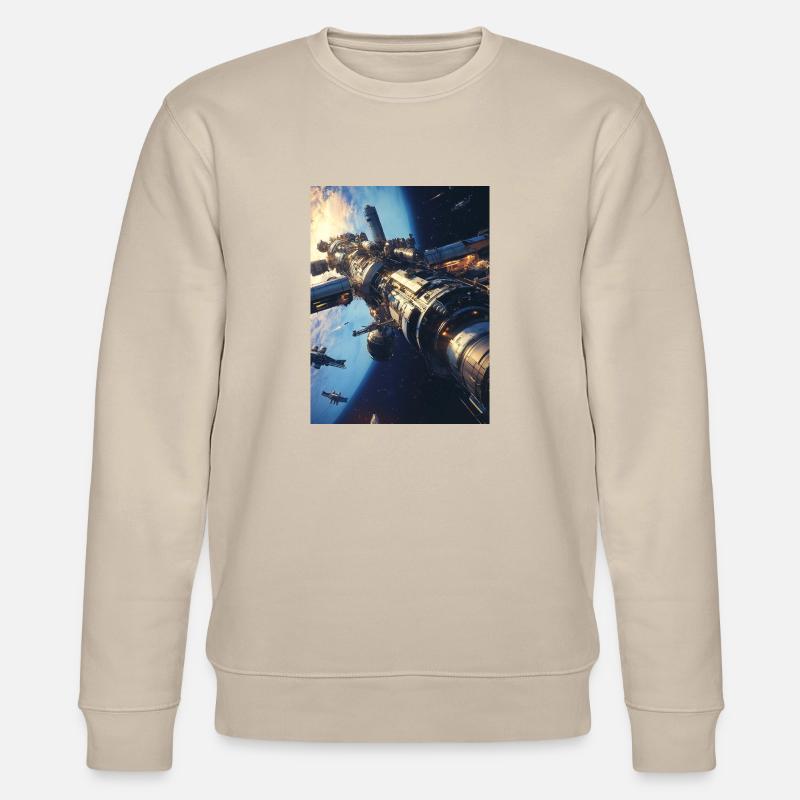 Perdu dans l’espace 1 3 - Sweat bio CHANGER Stanley/Stella Unisexe - beige