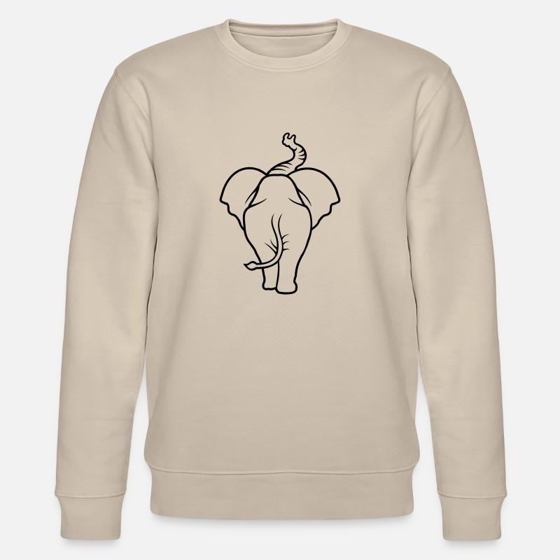 elefant 1 - Stanley/Stella Unisex Bio-Sweatshirt CHANGER  - Beige