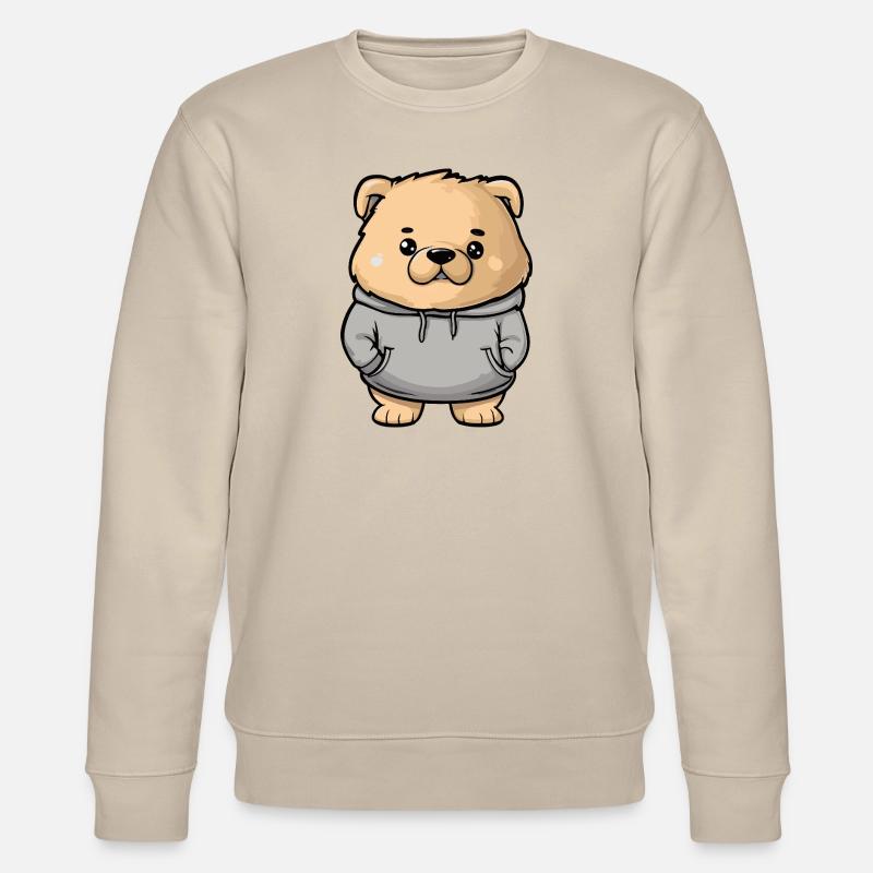 Chow Chow Chien Drôle - Sweat bio CHANGER Stanley/Stella Unisexe - beige