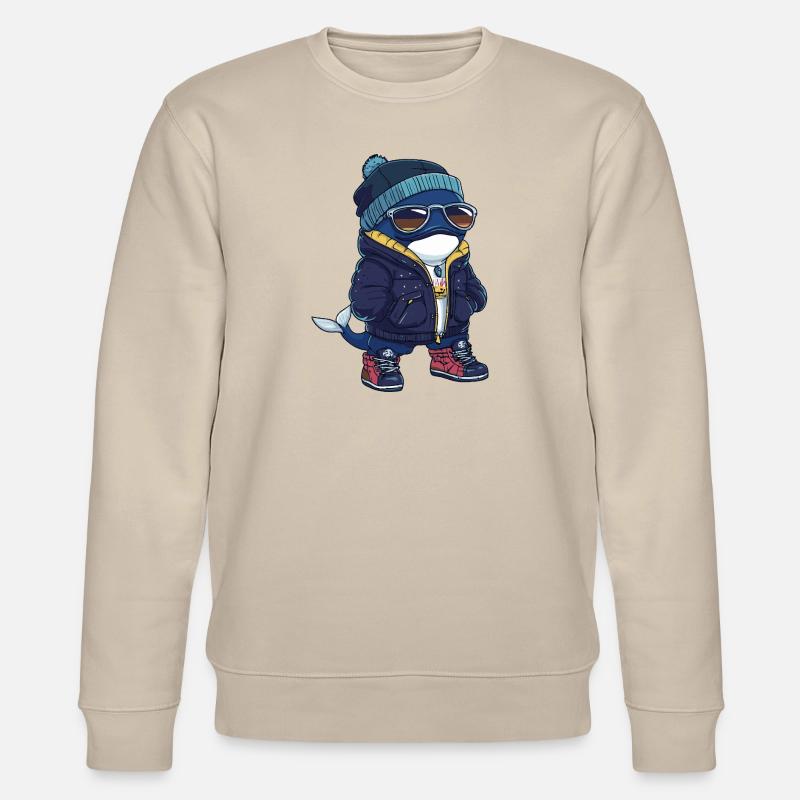 Baleine Cool Bande Dessinée - Sweat bio CHANGER Stanley/Stella Unisexe - beige