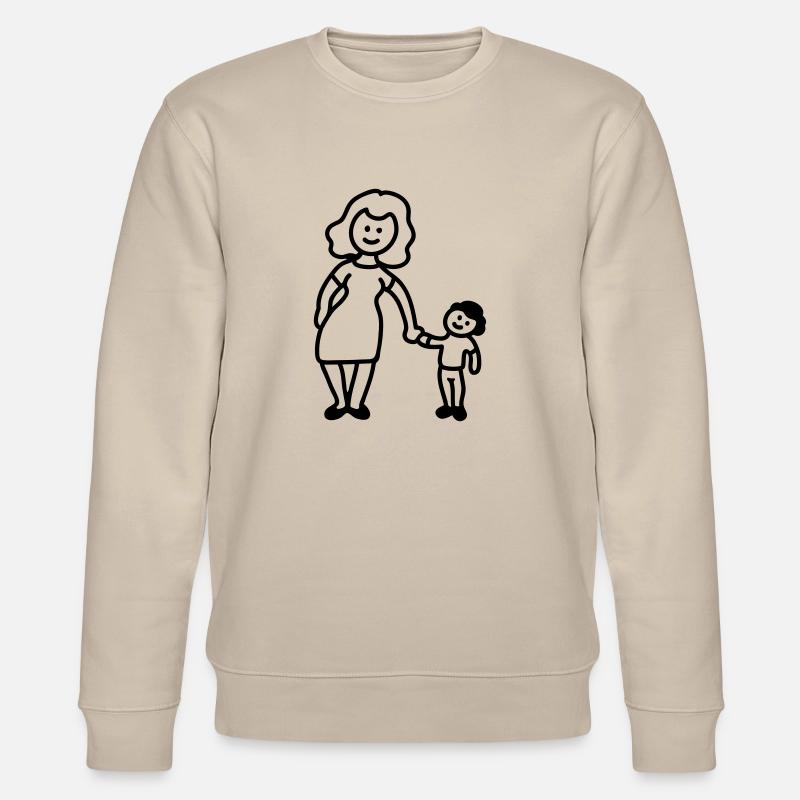 Mutter / Oma + Kind - Line - Stanley/Stella Unisex Bio-Sweatshirt CHANGER  - Beige