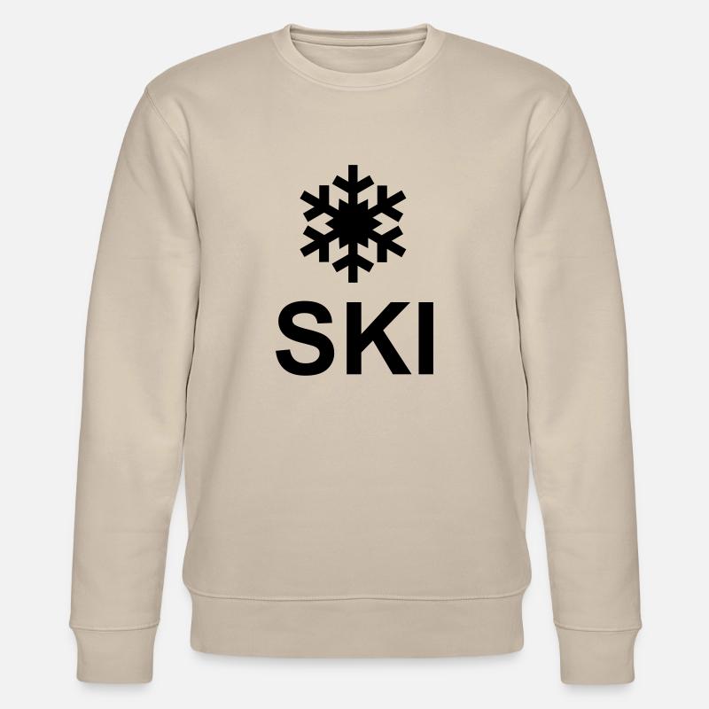 Flake und Ski - Stanley/Stella Unisex Bio-Sweatshirt CHANGER  - Beige