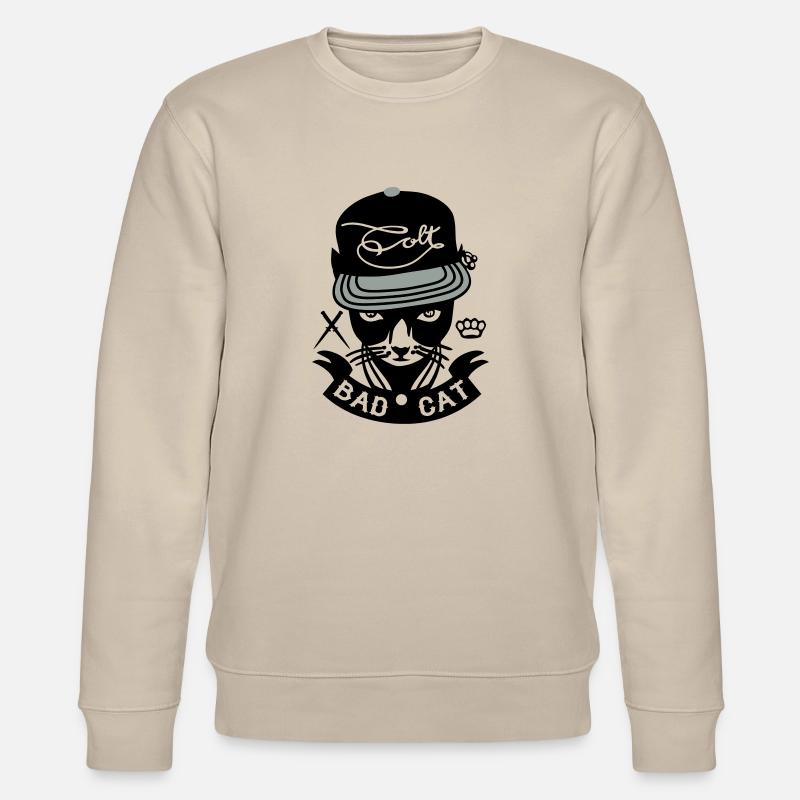 Bad Cat - GeddoCat - Sweat bio CHANGER Stanley/Stella Unisexe - beige