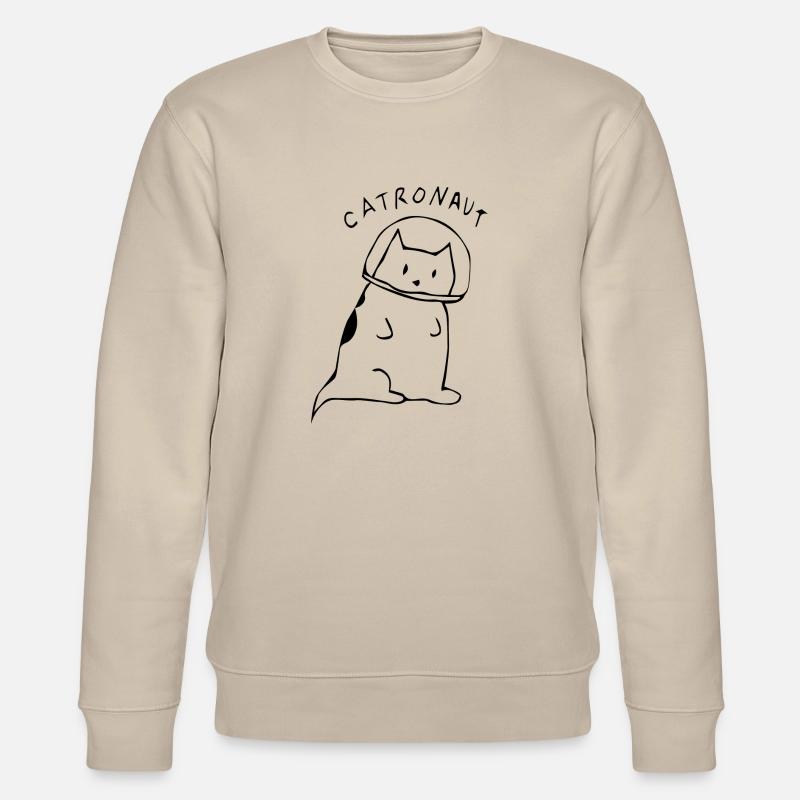 Catronaut - Stanley/Stella Unisex Bio-Sweatshirt CHANGER  - Beige