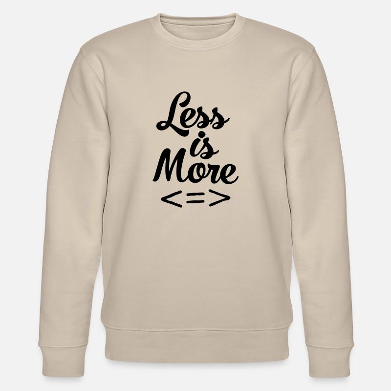 Less Is More - Sweat bio CHANGER Stanley/Stella Unisexe - beige