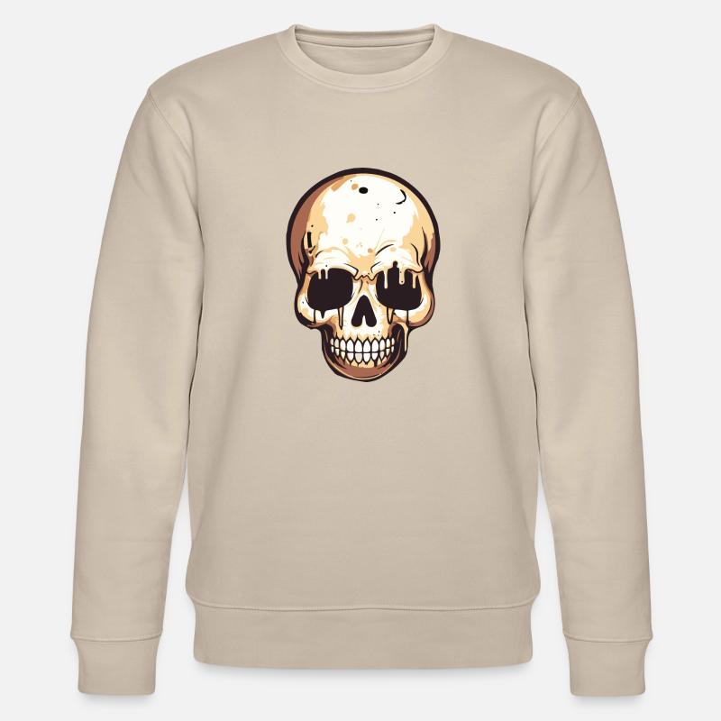 skull - Stanley/Stella Unisex Bio-Sweatshirt CHANGER  - Beige