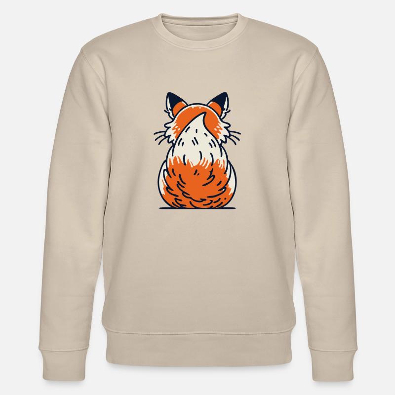 Queue touffue, queue de renard - Sweat bio CHANGER Stanley/Stella Unisexe - beige