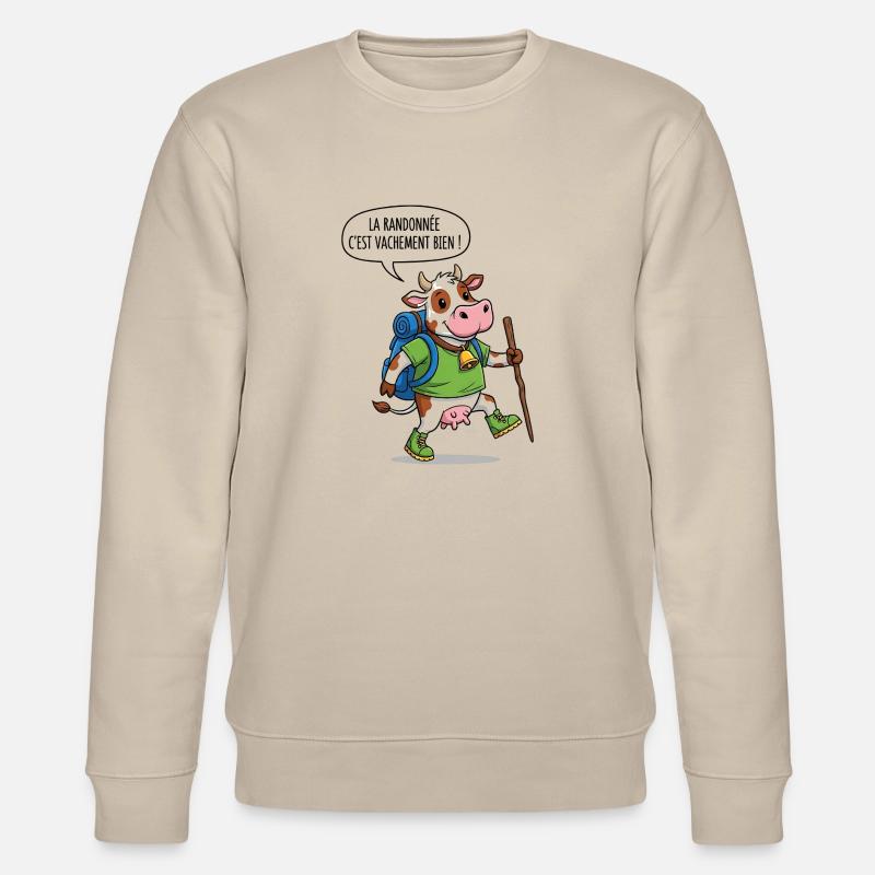 Die Kuhwanderung - Stanley/Stella Unisex Bio-Sweatshirt CHANGER  - Beige