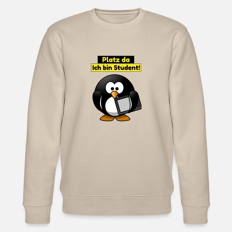 Platz da ich bin Student - Stanley/Stella Unisex Bio-Sweatshirt CHANGER  - Beige