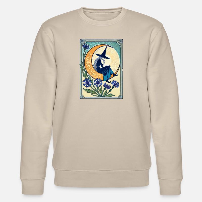 Blaue Hexe - Stanley/Stella Unisex Bio-Sweatshirt CHANGER  - Beige