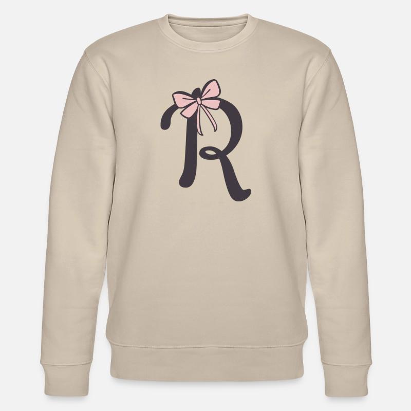 Anfangsbuchstabe R Schleifchen - Stanley/Stella Unisex Bio-Sweatshirt CHANGER  - Beige