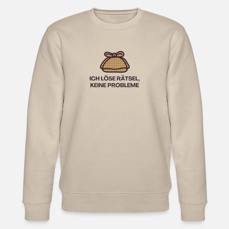 I solve puzzles, no problems - Stanley/Stella CHANGER Unisex Organic Sweatshirt - beige