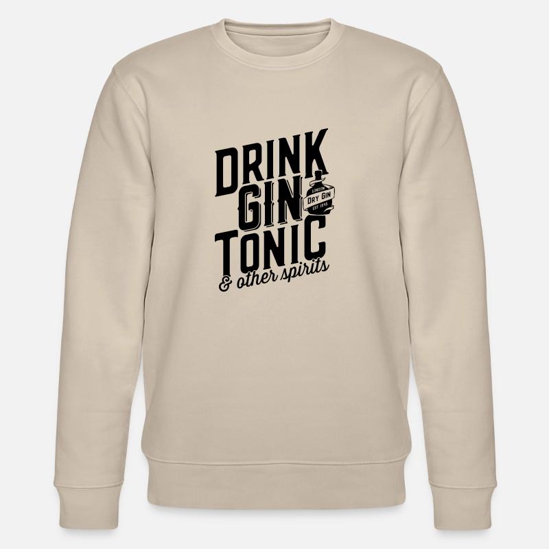 LondonDryGin3 - Stanley/Stella økologisk unisex-sweatshirt CHANGER  - beige