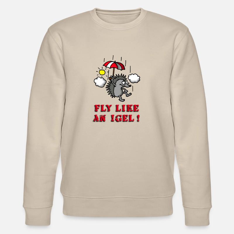fly_like_an_igel_02_b - Sweat bio CHANGER Stanley/Stella Unisexe - beige
