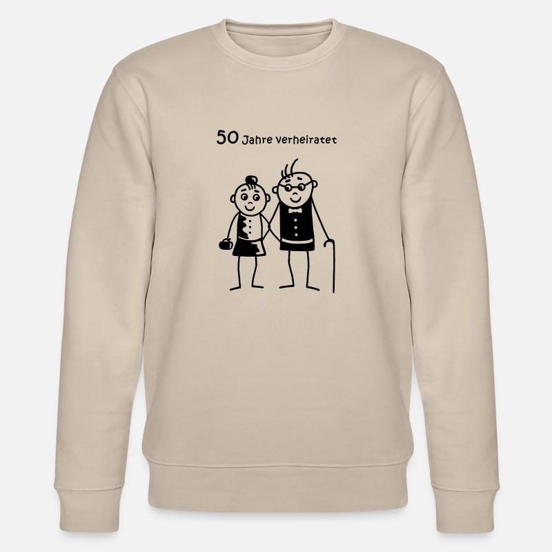 Marié 50 années - Sweat bio CHANGER Stanley/Stella Unisexe - beige