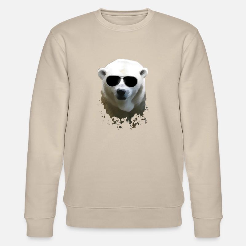 Polar Bear - Eisbär - Stanley/Stella Unisex Bio-Sweatshirt CHANGER  - Beige