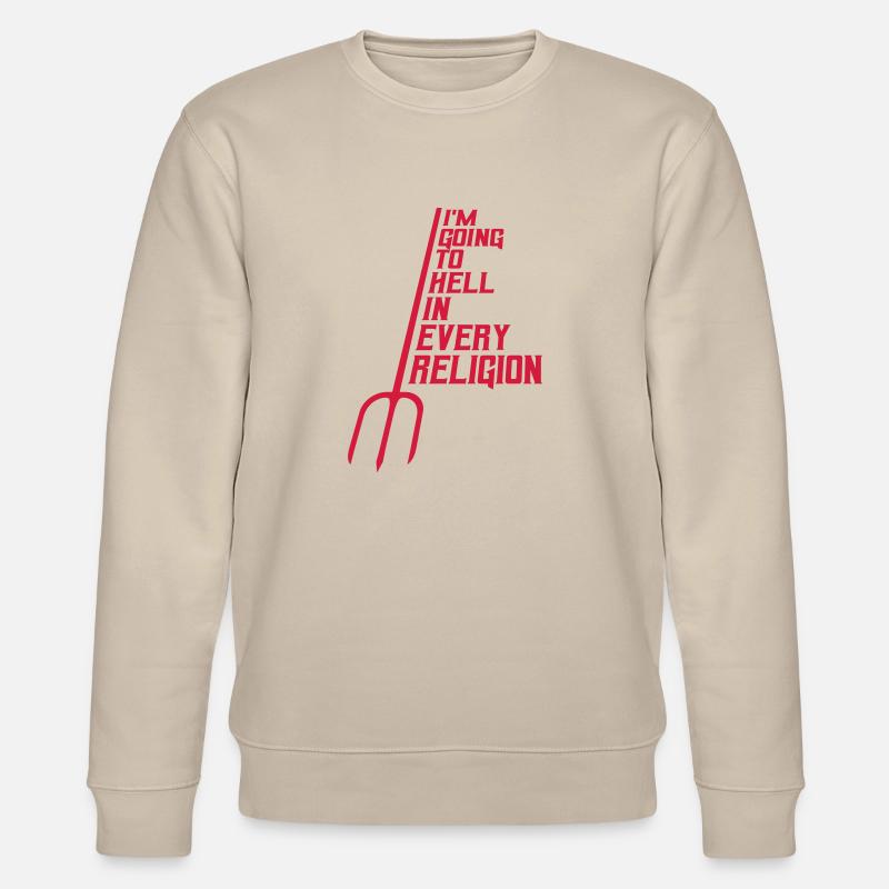 im going to hell - Stanley/Stella Unisex Bio-Sweatshirt CHANGER - Beige