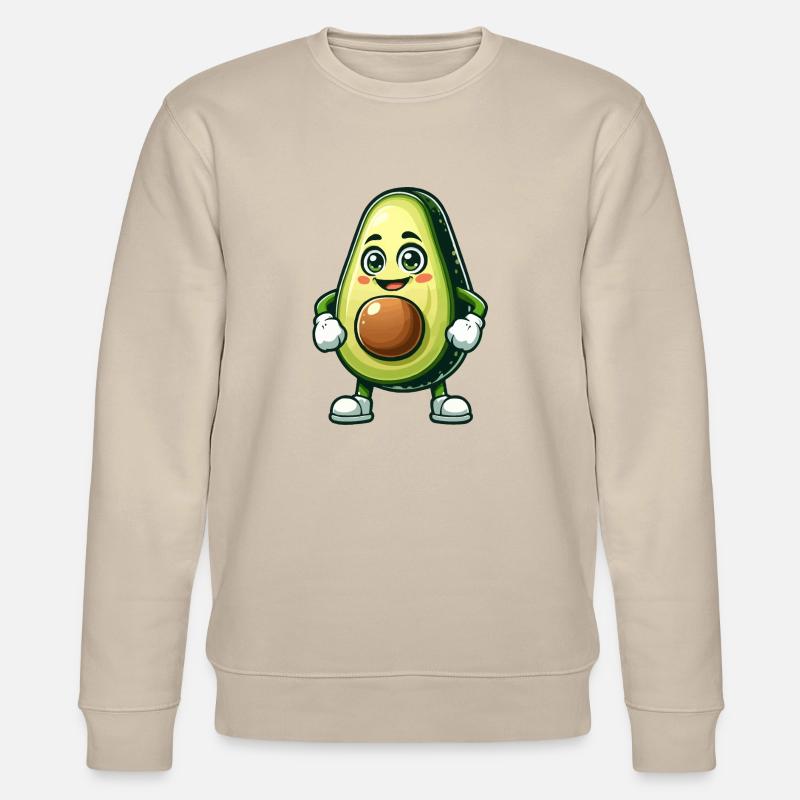 avokado comic - Stanley/Stella Unisex Bio-Sweatshirt CHANGER  - Beige