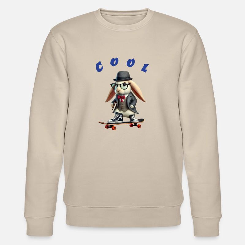 Cool rabbit - Stanley/Stella Unisex Bio-Sweatshirt CHANGER  - Beige