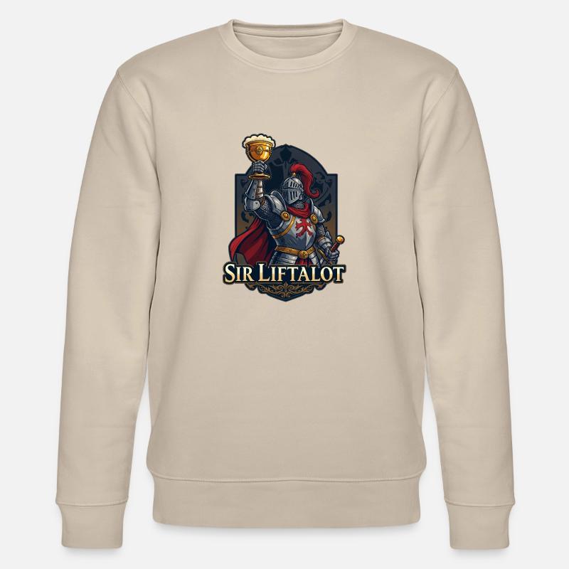 Sir Liftalot Drinking - Stanley/Stella Unisex Bio-Sweatshirt CHANGER  - Beige