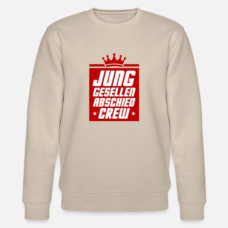 Junggesellen Abschied Crew - Stanley/Stella Unisex Bio-Sweatshirt CHANGER  - Beige