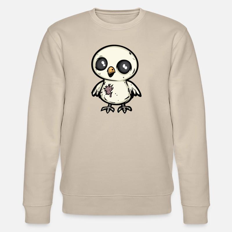 Taube Vogel Halloween Comic Lustig - Stanley/Stella Unisex Bio-Sweatshirt CHANGER - Beige