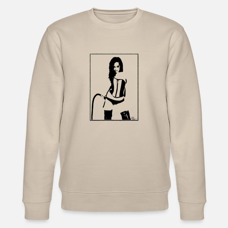 Domina Peitsche - Stanley/Stella Unisex Bio-Sweatshirt CHANGER  - Beige