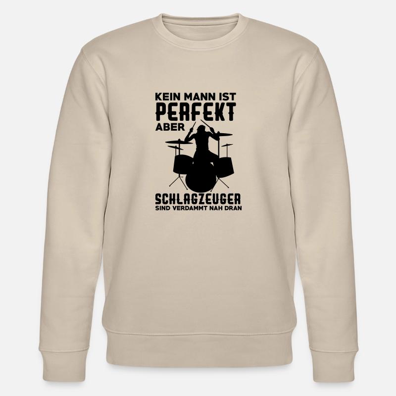 schlagzeuger - Stanley/Stella Unisex Bio-Sweatshirt CHANGER  - Beige