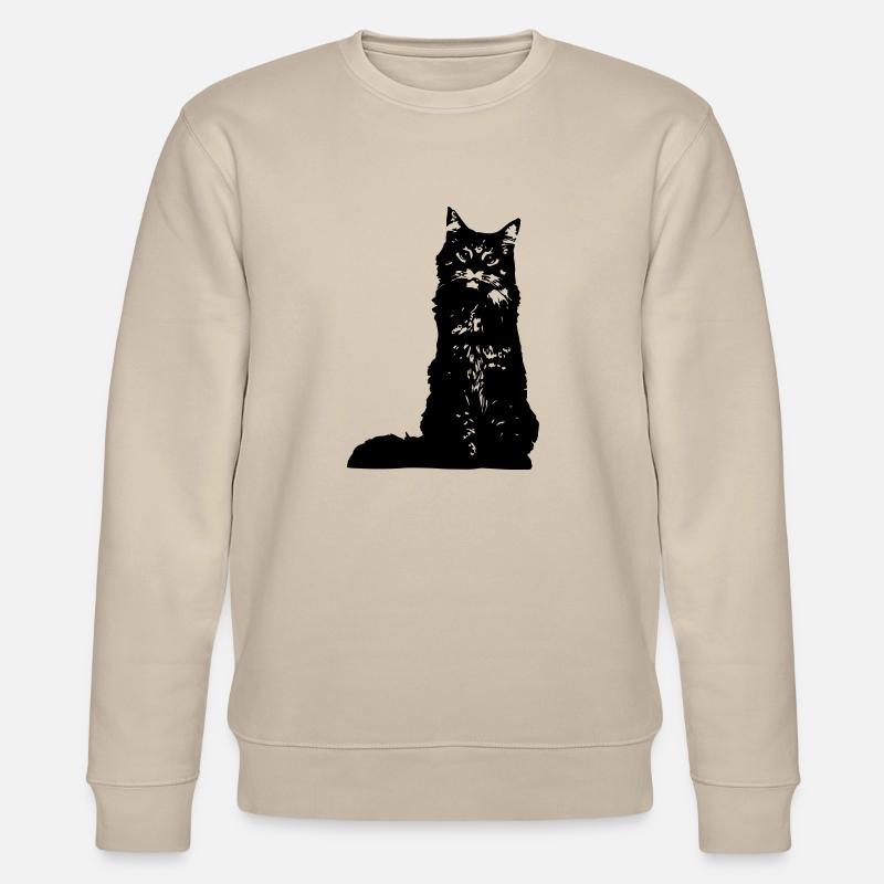 katze - Stanley/Stella Unisex Bio-Sweatshirt CHANGER  - Beige