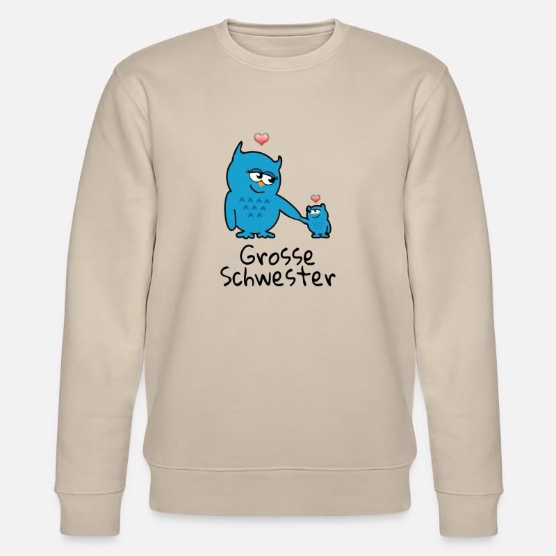 grosse Schwester - Stanley/Stella Unisex Bio-Sweatshirt CHANGER  - Beige
