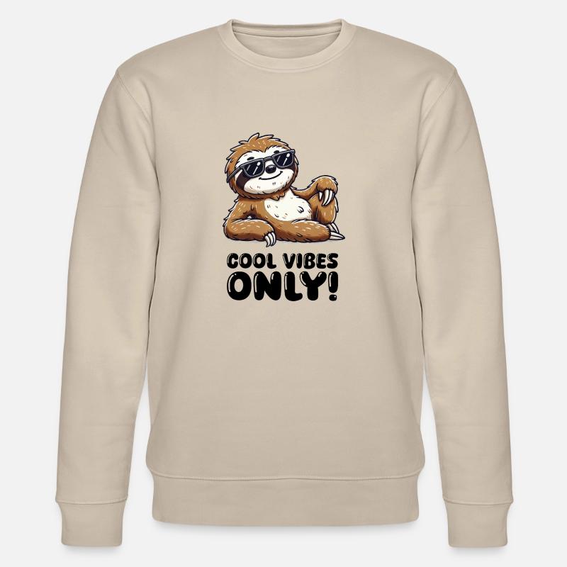 faultier sonnenbrille cool - Stanley/Stella Unisex Bio-Sweatshirt CHANGER  - Beige