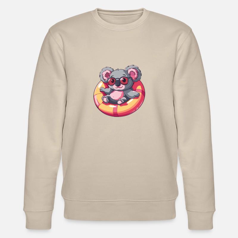 Koala Comic Cool - Stanley/Stella Unisex Bio-Sweatshirt CHANGER  - Beige