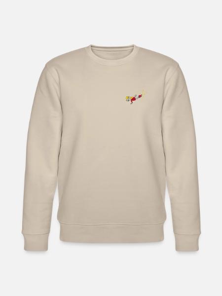 Weihnachtsmann & Co. KG Stickmotiv Elfe - Stanley/Stella Unisex Bio-Sweatshirt CHANGER - Beige