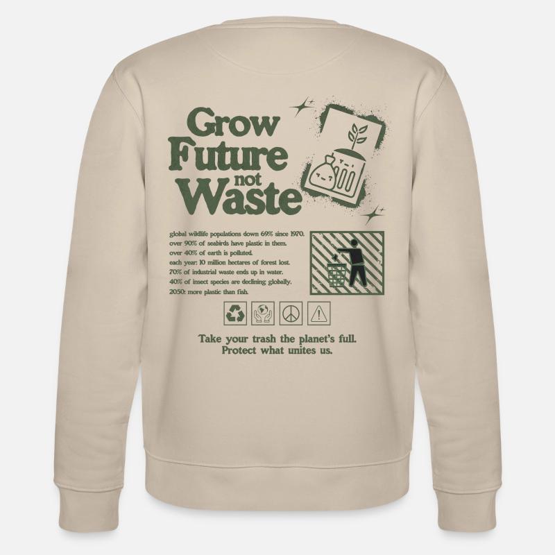 Déclaration de croissance durable Imprimer - Sweat bio CHANGER Stanley/Stella Unisexe - beige