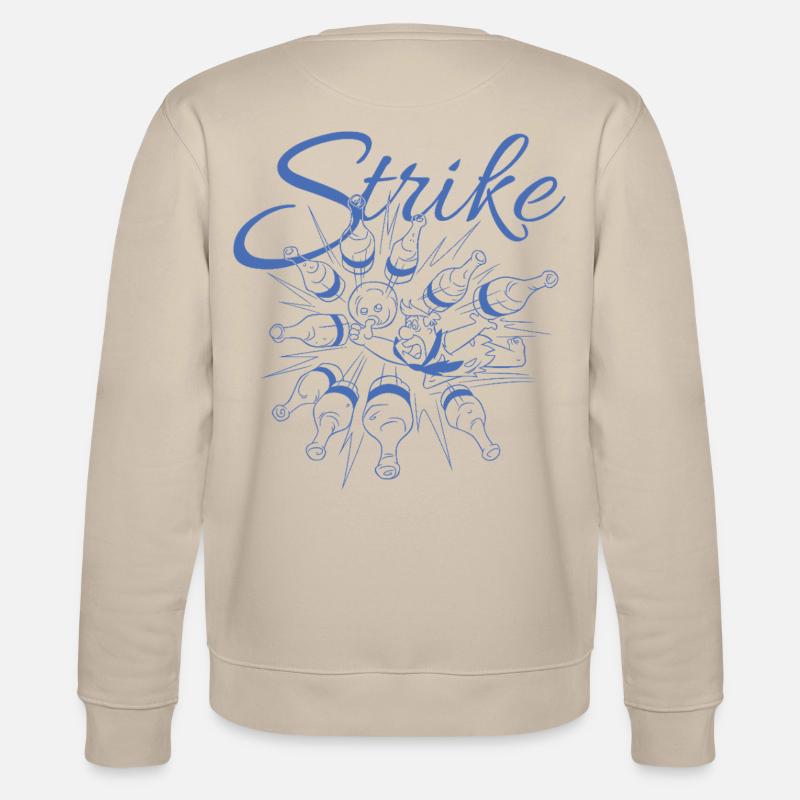 Pierrafeu Bowling Strike Avec Fred - Sweat bio CHANGER Stanley/Stella Unisexe - beige