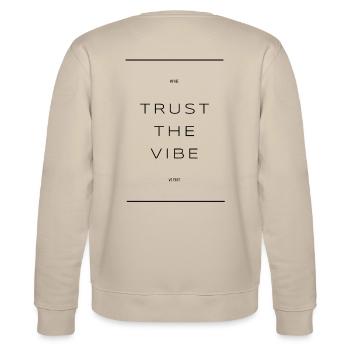 Trust the Vibe - Stanley/Stella CHANGER Unisex Organic Sweatshirt - beige - Back - Marisol (170cm)